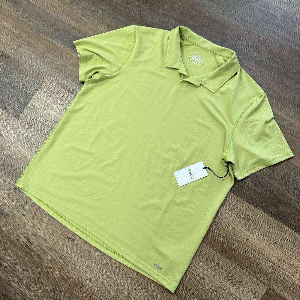 Stio Crester Polo S/S Men's NWT Sz XL Hiking‎ Outdoors Green